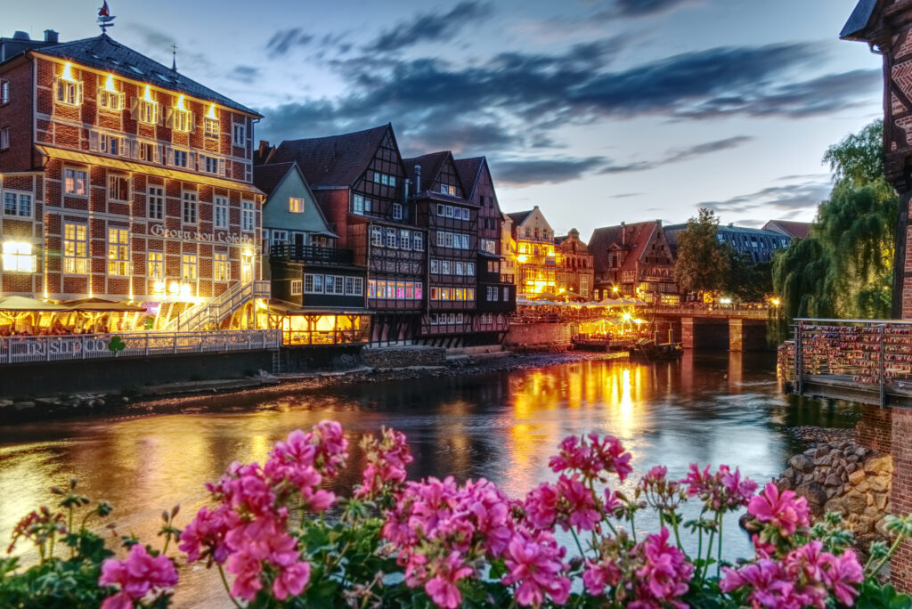 Der Lüneburger Stintmarkt am Abend