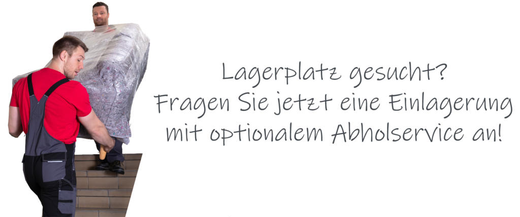 Transporthelfer tragen ein Sofa eine Treppe hinunter